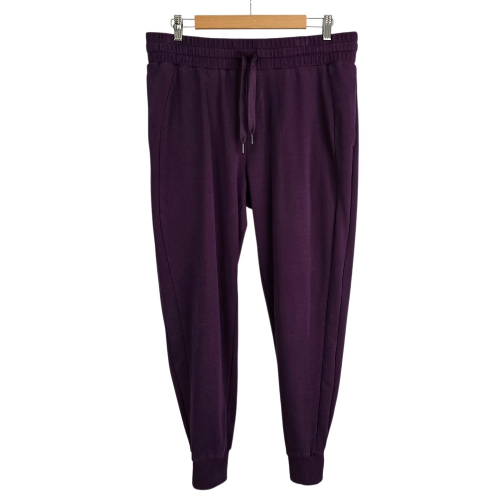 Shambhala Women's Fleece Lined Jogger Sweatpants Purple Size L
